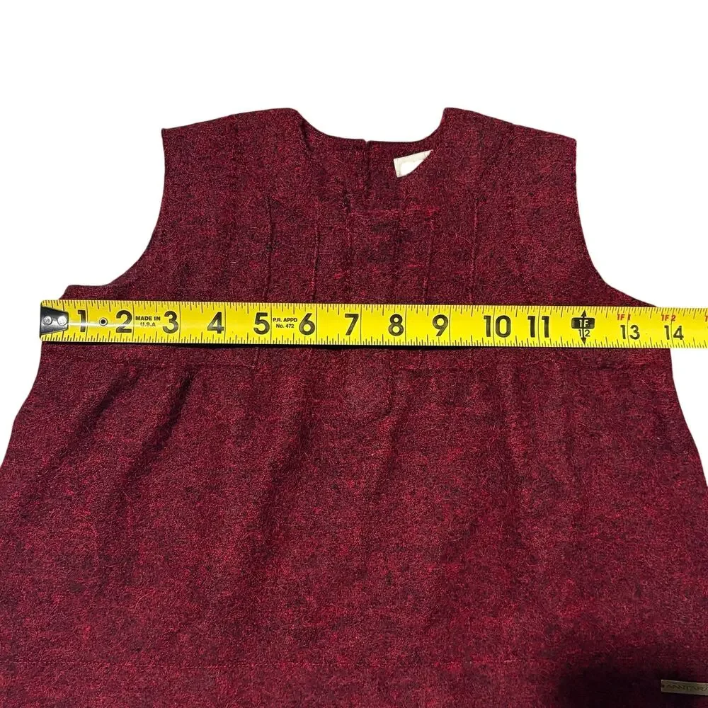 Anntarah Alpaca Wool Dress Red Black Jumper Shell Girls Toddler‎ Size 4
